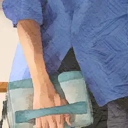 Berluti background painting