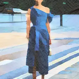 Alexander McQueen banner painting