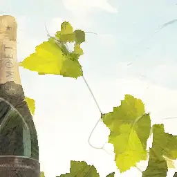Peinture Moët & Chandon