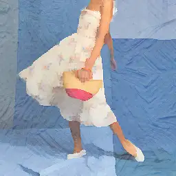 Saks Fifth Avenue background painting