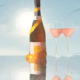 Veuve Clicquot Ponsardin background painting
